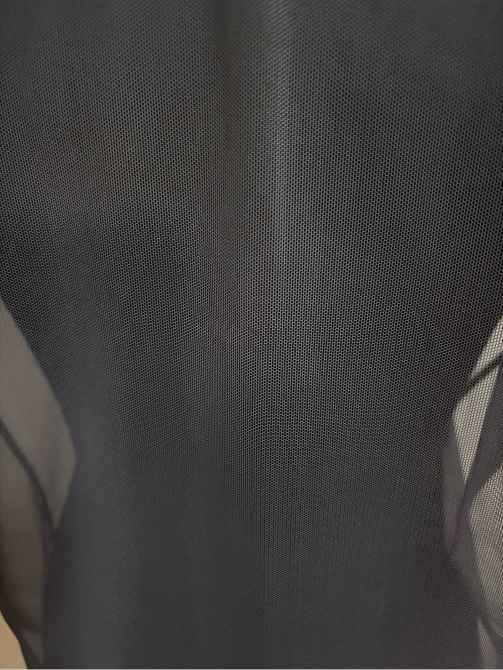 Oak + Fort Sheer Grey Mesh Crewneck T-Shirt Grunge Rave - Size Small - Picture 3 of 16